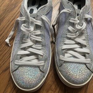 Women’s P448 John Sneakers in Sparkly Silver & Lilac